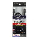 サンワサプライ USB20Gbps(USB4 Gen2x2)Type-C ケーブル 1m ブラック KU-20GCCPE10【メーカー直送:代金引換不可:同梱不可】【北海道・沖縄・離島は配達不可】(2)