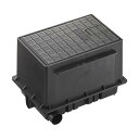 三栄 SANEI 散水栓ボックスセット 黒 R81-92S-D【メーカー直送:代金引換不可:同梱不可】【北海道・沖縄・離島は配達不可】