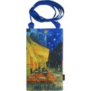 名画 スマホショルダーバッグ ゴッホ「夜のカフェテラス」 AS-00904【メーカー直送:代金引換不可:同梱不可】【北海道・沖縄・離島は配達不可】