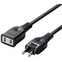 電源延長コード 1m TAP-EX2101BK【メーカー直送:代金引換不可:同梱不可】【北海道・沖縄・離島は配達不可】(2)