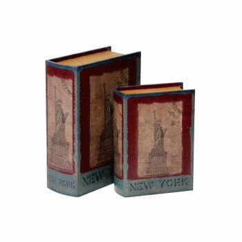 ブック型収納ボックス BOOK BOX 2個セット 28220【メーカー直送：代金引換不可：同梱不可】【北海道・沖縄・離島は配達不可】