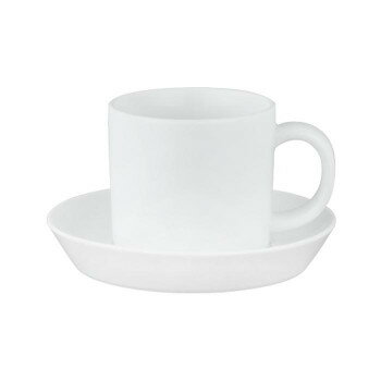 Rakuten - 西海陶器 波佐見焼 コモン デミタスカップ＆ソーサー 白 18287【メーカー直送：代金引換不可：同梱不可】【北海道・沖縄・離島は配達不可】