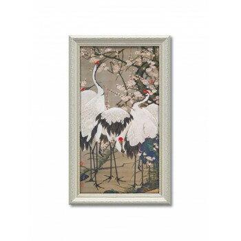樂天商城 - アートフレーム 伊藤 若冲「梅花群鶴図」 JI-07501【メーカー直送：代金引換不可：同梱不可】【北海道・沖縄・離島は配達不可】