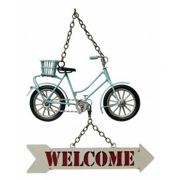 ウェルカムボード bicycle 壁掛け 43153【メーカー直送:代金引換不可:同梱不可】【北海道・沖縄・離島は配達不可】