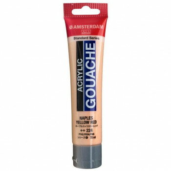 アムステルダム アクリリックガッシュ 70ml　ネープルスイエローレッド　AAG70 224　402410【メーカー直送：代金引換不可：同梱不可】【北海道・沖縄・離島は配達不可】