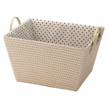 水玉バスケット ナチュラル SF-990NA【メーカー直送：代金引換不可：同梱不可】【北海道・沖縄・離島は配達不可】
