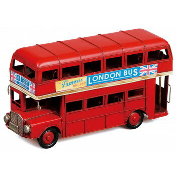 China Ornaments - ブリキのおもちゃ london bus 43013【メーカー直送：代金引換不可：同梱不可】【北海道・沖縄・離島は配達不可】