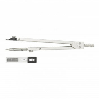 KD型製図器 マイクロシャープコンパス 0.3mm大型 011-0044【配送方法:メール便/同梱不可/代引不可/日時指定不可】【北海道・沖縄・離島は配達不可】