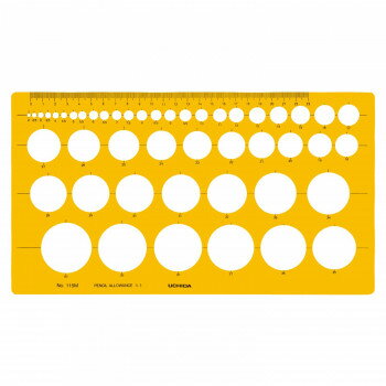 テンプレート NO115M 円定規 1-843-0115【メーカー直送：代金引換不可：同梱不可】【北海道・沖縄・離島は配達不可】