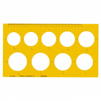 テンプレート NO116M 円定規 1-843-0016【メーカー直送：代金引換不可：同梱不可】【北海道・沖縄・離島は配達不可】