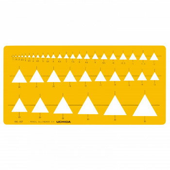 テンプレート NO107 三角記号定規 1-843-0107【メーカー直送：代金引換不可：同梱不可】【北海道・沖縄・離島は配達不可】