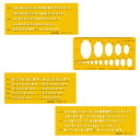 製図用 テンプレート NO5-S・1-843-1015【メーカー直送:代金引換不可:同梱不可】【北海道・沖縄・離島は配達不可】(3)