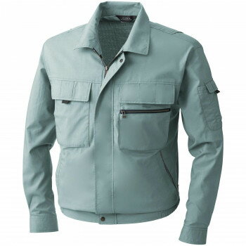 桑和 483 長袖ブルゾン LLサイズ モスグリーン(107)【メーカー直送：代金引換不可：同梱不可】【北海道・沖縄・離島は配達不可】