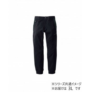 乐天商城 - 桑和 8042-07 ジョガーパンツ 3Lサイズ ブラック(4) G.G.【メーカー直送：代金引換不可：同梱不可】【北海道・沖縄・離島は配達不可】