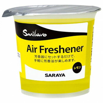 サラヤ 芳香剤 エアフレッシュナーレモン 150g×12入 45124【メーカー直送：代金引換不可：同梱不可】【北海道・沖縄・離島は配達不可】