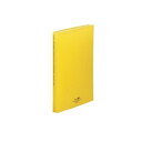 LIHIT LAB.(リヒトラブ) AQUA DROPs(アクアドロップス) クリヤーブック A4 S型(タテ型) 黄 N-5001-5【メーカー直送:代金引換不可:同梱不可】【北海道・沖縄・離島は配達不可】