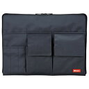 LIHITLAB. バッグインバッグ A4 黒 A7554-24 22447320【メーカー直送:代金引換不可:同梱不可】【北海道・沖縄・離島は配達不可】