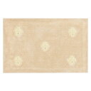 センコー DECORMUSEE エンブレム バスマット 約45×70cm ベージュ 36679【メーカー直送:代金引換不可:同梱不可】【北海道・沖縄・離島は配達不可】