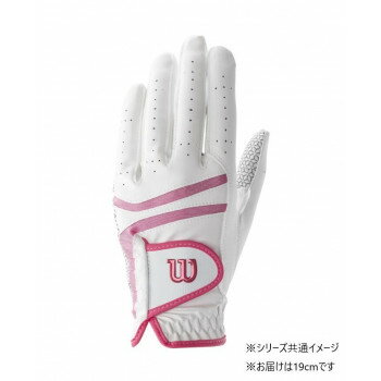 ウイルソン　パフォーマンスネオ レディースグローブ 左手用 ホワイト/ピンク 19cm【メーカー直送：代金引換不可：同梱不可】【北海道・沖縄・離島は配達不可】