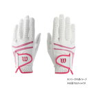 ウイルソン パフォーマンスネオ レディースグローブ 両手用 ホワイト/ピンク 21cm【メーカー直送:代金引換不可:同梱不可】【北海道・沖縄・離島は配達不可】