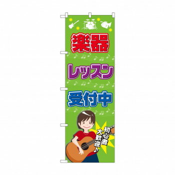 樂天商城 - のぼり GNB-2518 楽器レッスン受付中【配送方法:メール便/同梱不可/代引不可/日時指定不可】【北海道・沖縄・離島は配達不可】