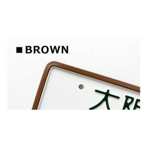 AWESOME(オーサム)　ナンバープレートフレームシリコンカバー　ブラウン　AS-NPC-08【メーカー直送：代金引換不可：同梱不可】【北海道・沖縄・離島は配達不可】