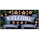 デコレーションシール(ワンピースワイド) リボン WELCOME 青 69660【メーカー直送:代金引換不可:同梱不可】【北海道・沖縄・離島は配達不可】