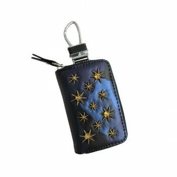 AWESOME(オーサム)　スマートキーケース　スタースタッズシリーズ　迷彩ブルー×ゴールド　ASK-STM09【メーカー直送：代金引換不可：同梱不可】【北海道・沖縄・離島は配達不可】