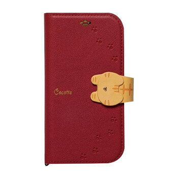 Cocotte らくらくスマートフォンme F-01L専用手帳型スマホケース RKF-COT04 レッド【配送方法:メール便/同梱不可/代引不可/日時指定不可】【北海道・沖縄・離島は配達不可】