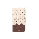 Minette iPhoneSE(第2、第3世代)/8/7/6s/6兼用手帳型ケース iP7-MIN04 ブラウン【メーカー直送:代金引換不可:同梱不可】【北海道・沖縄・離島は配達不可】