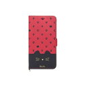 Minette iPhoneSE(第2、第3世代)/8/7/6s/6兼用手帳型ケース iP7-MIN08レッドブラック【メーカー直送:代金引換不可:同梱不可】【北海道・沖縄・離島は配達不可】