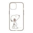 ピーナッツ IIIIfit iPhone15/14/13対応ケース スヌーピー SNGG-03B【メーカー直送:代金引換不可:同梱不可】【北海道・沖縄・離島は配達不可】
