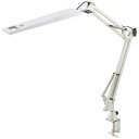 OHM LEDアームライト クランプタイプ ホワイト AS-LS28B-W【メーカー直送:代金引換不可:同梱不可】【北海道・沖縄・離島は配達不可】
