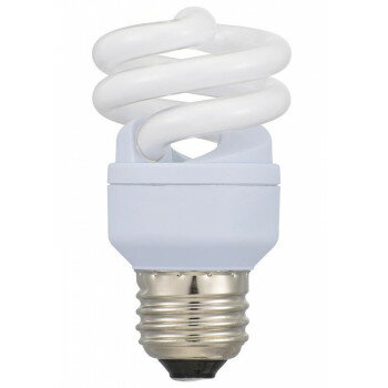 OHM 電球形蛍光灯 スパイラル形 E26 40形相当 昼光色 エコデンキュウ EFD10ED/8-SPB【メーカー直送：代..