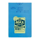 ジャパックス MAXシリーズポリ袋45L 青 10枚×60冊 S-41【メーカー直送:代金引換不可:同梱不可】【北海道・沖縄・離島は配達不可】(3)