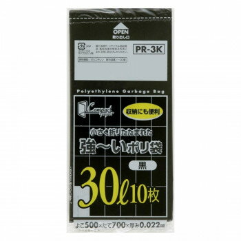 ジャパックス コンパクト強〜いポリ袋30L 黒 10枚×60冊 PR3K【メーカー直送:代金引換不可:同梱不可】【北海道・沖縄・離島は配達不可】 ジャパックス コンパクト強〜いポリ袋30L 黒 10枚×60冊 PR3K【メーカー直送:代金引換不可:同梱不可】【北海道・沖縄・離島は配達不可】
