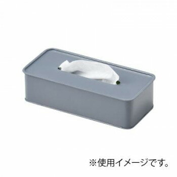 ブリキ ティッシュケース グレー 10-61GY【メーカー直送:代金引換不可:同梱不可】【北海道・沖縄・離島は配達不可】