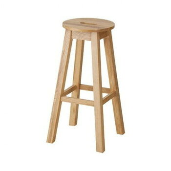 Stools - 東谷 ヘンリー ハイスツール 丸 ナチュラル MTK-531NA【メーカー直送：代金引換不可：同梱不可】【北海道・沖縄・離島は配達不可】