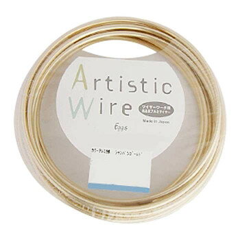 Rakuten - Artistic Wire(アーティスティックワイヤー)　カラーアルミ線　シャンパンゴールド　3.0mm×10m【メーカー直送：代金引換不可：同梱不可】【北海道・沖縄・離島は配達不可】