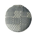 Fierte フィエルテ チェアパッド 05-19 ブロックプリント NA 35R×3cm【メーカー直送:代金引換不可:同梱不可】【北海道・沖縄・離島は配達不可】