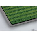 インドアマット 吸水ストライプマット 特大 75×90cm 緑【メーカー直送:代金引換不可:同梱不可】【北海道・沖縄・離島は配達不可】(3)