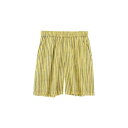 ショートパンツ ストライプブロックプリント イエロー 11725007080【メーカー直送:代金引換不可:同梱不可】【北海道・沖縄・離島は配達不可】