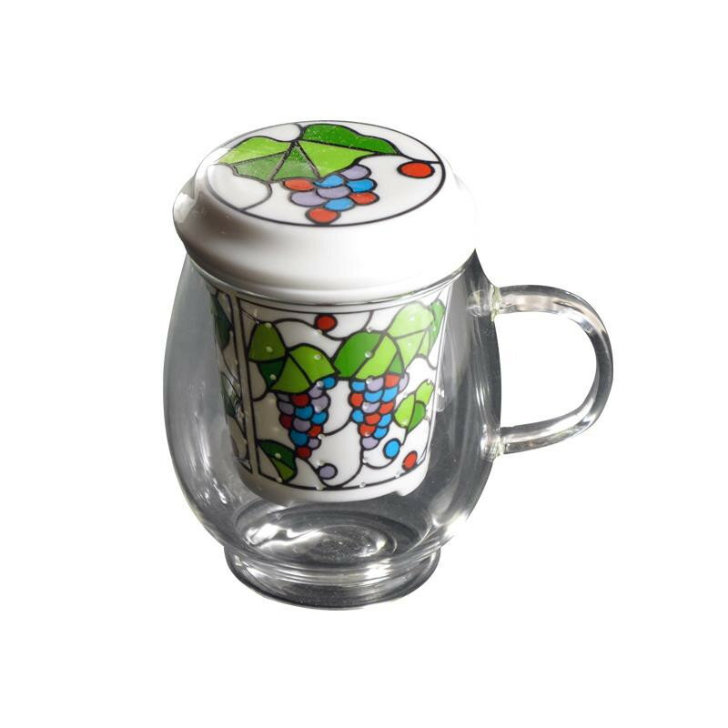 有田焼 セランドグラス おしゃれマグ ビートロ葡萄【メーカー直送:代金引換不可:同梱不可】【北海道・沖縄・離島は配達不可】