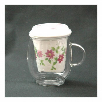 有田焼 セランドグラス おしゃれマグ クレマチス【メーカー直送:代金引換不可:同梱不可】【北海道・沖縄・離島は配達不可】