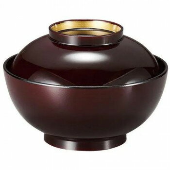 福井クラフト　正4.5雑煮椀　溜高台内金 37002095【メーカー直送：代金引換不可：同梱不可】【北海道・沖縄・離島は配達不可】