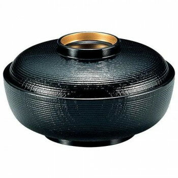 福井クラフト TA5.5寸千筋木目椀 黒高台内金 32602010【メーカー直送：代金引換不可：同梱不可】【北海道・沖縄・離島は配達不可】