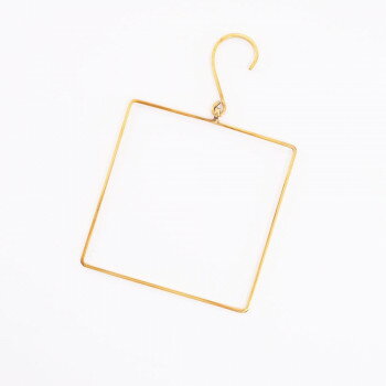 志成販売 BRASS タオルハンガー スクエア 303213【メーカー直送：代金引換不可：同梱不可】【北海道・沖縄・離島は配達不可】