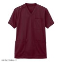 アイトス ニットスクラブ(男女兼用) ワイン 4L 861411【メーカー直送:代金引換不可:同梱不可】【北海道・沖縄・離島は配達不可】(4)