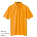 アイトス 吸汗速乾(クールコンフォート)半袖ボタンダウンポロシャツ(男女兼用) オレンジ M 10599【メーカー直送:代金引換不可:同梱不可】【北海道・沖縄・離島は配達不可】(4)