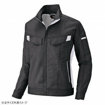 アイトス 長袖ブルゾン(男女兼用) チャコール×シルバーグレー M 6801【メーカー直送:代金引換不可:同梱不可】【北海道・沖縄・離島は配達不可】